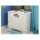 Commode  avec plan à langer Altéa blanche
