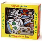 Magnets en bois pirates