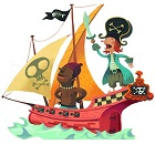 Stickers L'île aux trésors