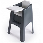Chaise haute trono Gris Blanc