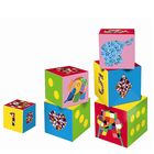 6 cubes à empiler Elmer l'éléphant