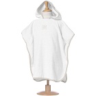 Poncho de bain blanc taupe