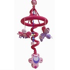 Mobile scintille papillon rose