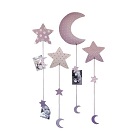 Porte photos  lune/étoile Douceur Lilas