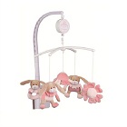 Mobile lapin rose