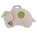 Coussin frimousse range pyjama mouton