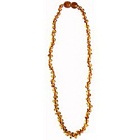 Collier d'ambre cognac
