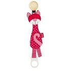 Attache sucette chat rose