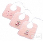 Lot de bavoirs mouton rose