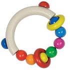 Hochet bois avec perles