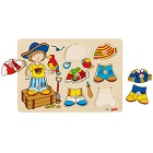 Puzzle petit pirate bois