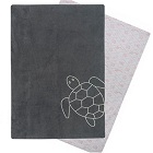 Couverture réversible charcoal
