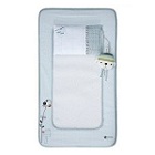 Matelas à langer scrapbook bleu