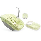 Housse newborn set pois vert