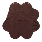 Couverture fleur d'été uni toffee