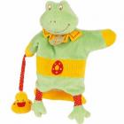 Doudou marionnette - Grenouille hochet verte