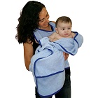 Serviette papillon bleu