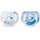 2 sucettes nuit 6-18 mois