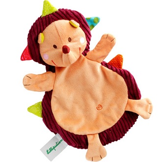 Doudou marionnette simon le hérisson