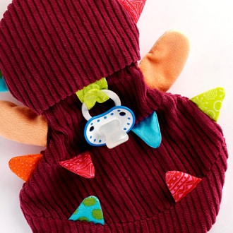 Doudou marionnette simon le hérisson