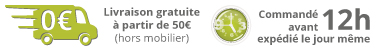 Livraison gratuite à partir de 50€ d'achat