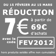 7 euros de remise à partir de 69 euros d'achats