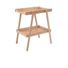 Table à langer avec 2 plateaux Léna Vernis naturel