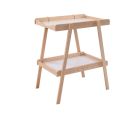 Table à langer avec 2 plateaux Léna Hybride blanc