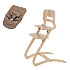 Pack Chaise haute Leander Louie Hêtre + Newborn Set Mocca
