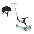 Pack Trottinette évolutive Go Up Pistache + Casque enfant XS/XS Noir