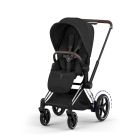 Poussette électrique e-Priam 3 Sepia Black châssis Chrome