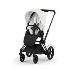 Poussette électrique e-Priam 3 Off White châssis Matt Black