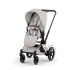 Poussette électrique e-Priam 3 City Grey châssis Rosegold