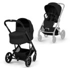 Poussette duo tout terrain Balios S Lux 4 avec nacelle S Lux Moon Black