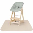 Pack chaise haute évolutive 2-en-1 Born Up vert givré et tapis anti-éclaboussures