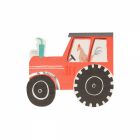 Lot de 16 serviettes Tracteur À la Ferme