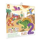 Pochette de stickers gommettes repositionnables Dinosaures