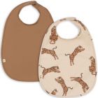 Lot de 2 bavoirs bébé Tiger / Toasted Coconut