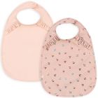 Lot de 2 bavoirs bébé Fairy Cherry/Cameo Rose 6-12 mois