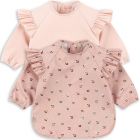 Lot de 2 bavoirs à manches longues - Fairy Cherry/Cameo Rose 18mois/3ans