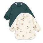 Lot de 2 bavoirs à manches longues - Kubi / Rain Forest