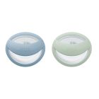 Lot de 2 sucettes Perfect Match 0-6 mois Vert / Bleu