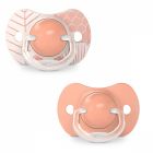 Lot de 2 sucettes symétrique SX pro 18 mois et plus Dreams rose