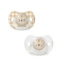 Lot de 2 sucettes symétrique SX pro 6 -18 mois Night&day lion