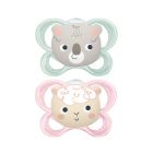 Lot de 2 sucettes Soft Touch Friends 6-18 mois