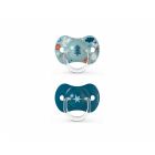 Lot de 2 sucettes symétriques SX Pro 18 mois+ Into the Forest bleu