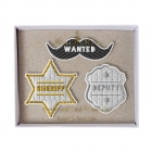 Lot de 3 broches enfant Shérif