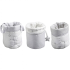 Lot de 3 paniers de rangement Céleste