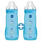 Lot de 2 biberons 330 ml Easy Active Coloré bleu