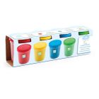 Lot de 4 pots de pâte à modeler Multicolore